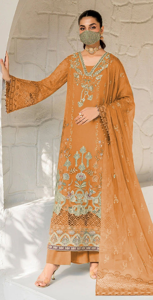 Elegant Chiffon Embroidered Dress – Stylish Women’s Wear